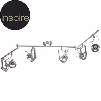 Спот поворотный Inspire Technic 6 ламп GU10 цвет хром