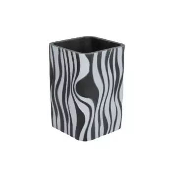 Стакан для щеток акцент полирезина черный