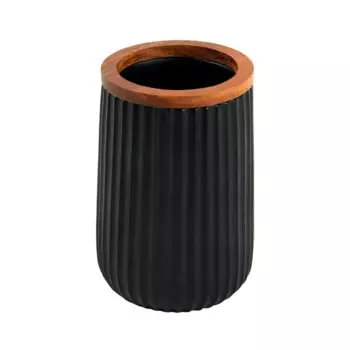 Стакан для щеток бруно полирезина черный