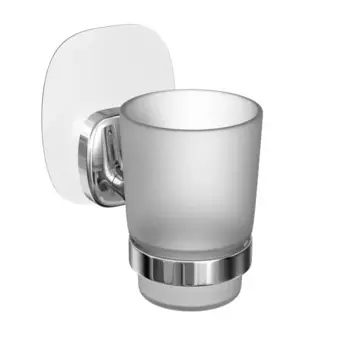 Стакан для зубных щеток Lemer Nature стекло цвет хром/стекло