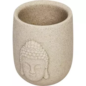 Стакан для зубных щеток Vidage Дзен полирезина цвет бежевый песочный