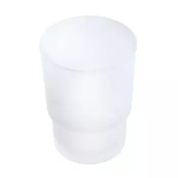 Стакан для зубных щёток Delphinium Спаре стекло цвет белый