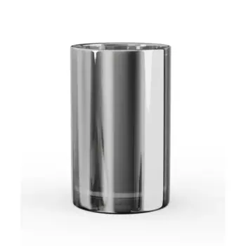 Стакан для зубных щёток Lemer Black Mirrow BLMIR02, стекло, цвет дымчатый