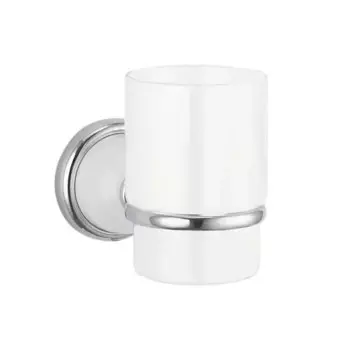 Стакан для зубных щёток Lemer Loire подвесной керамика цвет белый/хром