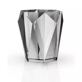 Стакан для зубных щёток Lemer Stellar STR02-GR, акрил, цвет дымчатый