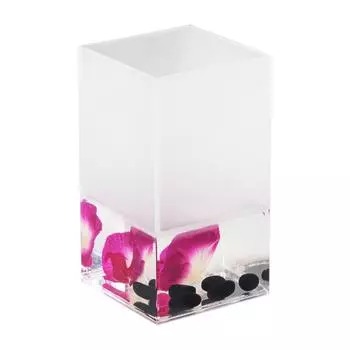 Стакан для зубных щёток настольный Verran «Phalaenopsis» акрил цвет розовый