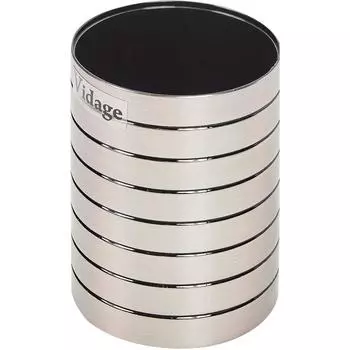 Стакан для зубных щёток настольный Vidage Актру пластик цвет серебро