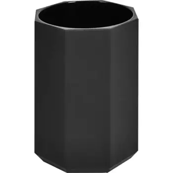 Стакан для зубных щёток Swensa Grid пластик цвет черный