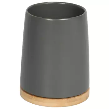 Стакан для зубных щёток Swensa Harry SWC-2501-GR-03 керамика цвет серый
