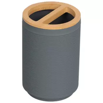 Стакан для зубных щёток Swensa Koi SWP-2415-GRY-02 пластик цвет серый