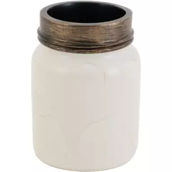 Стакан для зубных щёток Swensa Rome полирезина цвет бежевый