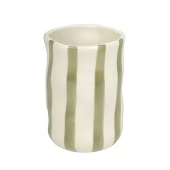 Стакан для зубных щёток Zenfort Ривьера керамика цвет зеленый