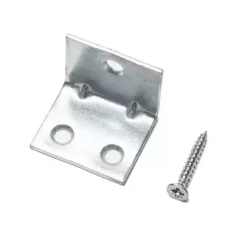 Стальной уголок для столба и 3 самореза