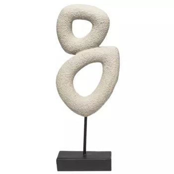 Статуэтка Асимметрия смола бежевый 29 см