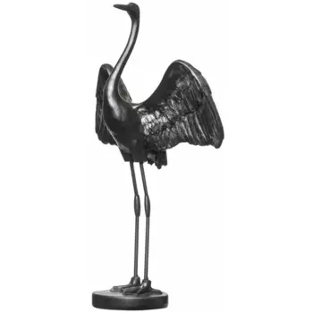 Статуэтка Цапля смола черный 32.8 см
