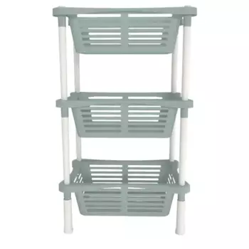 Стеллаж для ванной Berossi Relax 40.14x30.14x67.95 см цвет серая мистерия