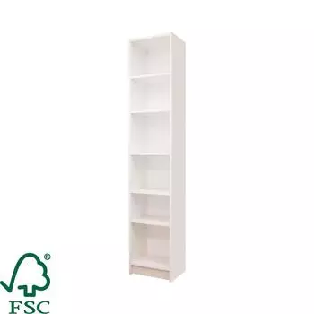 Стеллаж Кабуки 40x201x28 см, ЛДСП, цвет белый