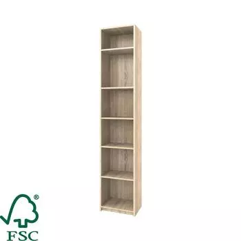 Стеллаж Кабуки 40x201x28 см, ЛДСП, цвет дуб сонома
