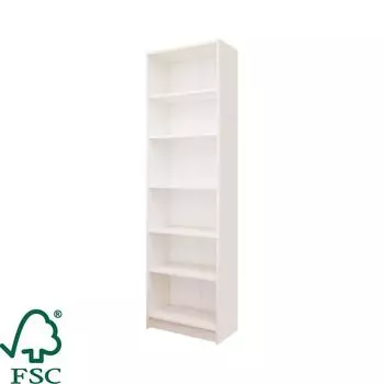 Стеллаж Кабуки 60x201x28 см, ЛДСП, цвет белый