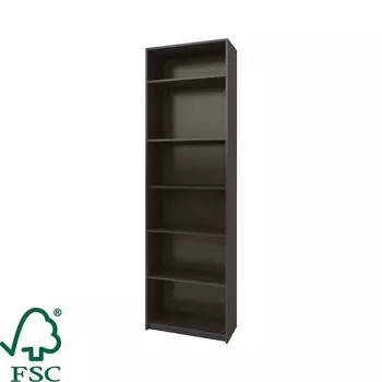 Стеллаж Кабуки 60x201x28 см, ЛДСП, цвет венге