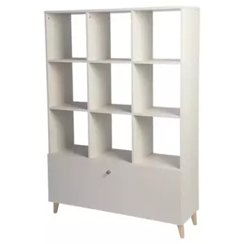 Стеллаж Моно Лайт 9 секций 105x140x32 см ДСП цвет бежевый