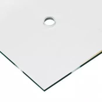 Стеновая панель 40x0.4x60 см закаленное стекло прозрачная