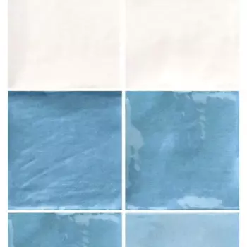 Стеновая панель ПВХ Биск голубой 2700x250x8 мм 0.675 м