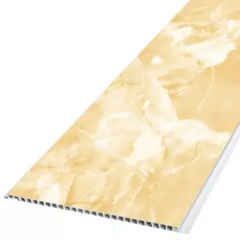 Стеновая панель ПВХ мрамор бежевый 2700x250x9 мм 0.65 м