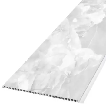 Стеновая панель ПВХ мрамор серый 2700x250x9 мм 0.65 м