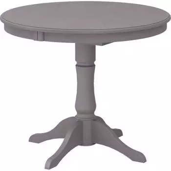 Стол кухонный Delinia Версаль раскладной 90-130x90 см круг МДФ цвет графит