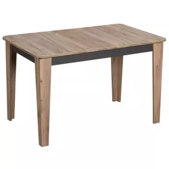 Стол обеденный Edwin раскладной 76x75x160 см прямоугольный ДСП цвет коричневый