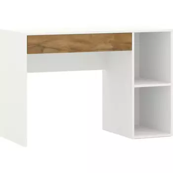 Стол письменный 110x75x50 см ЛДСП цвет белый лед/таксония