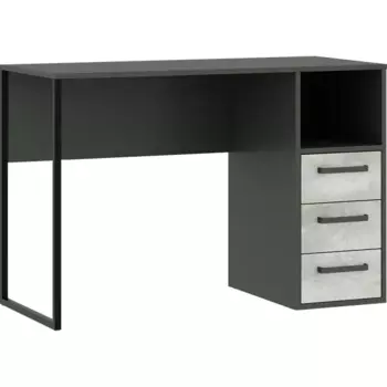 Стол письменный 110x75x50 см ЛДСП цвет графит/цемент