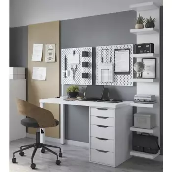 Стол письменный Ингар 1/5T 5 ящиков 120x75x55 см Кдсп цвет белый