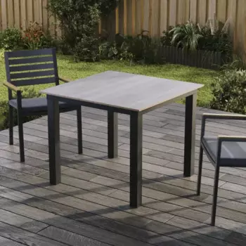 Стол садовый Beginia Beshtau Dark 90x90 см алюминий