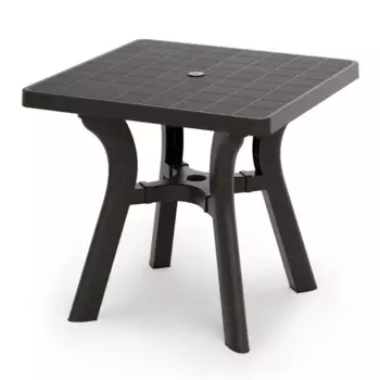 Стол садовый Атлант 80x77x80 см пластик мокко