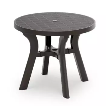 Стол садовый Атлант 90x90x77 см пластик мокко