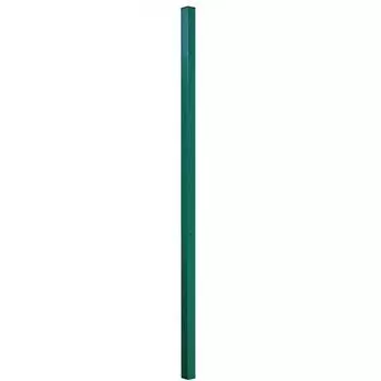 Столб для забора 62x55 мм 2.5 м 5 отверстий RAL 6005 зеленый