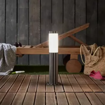 Фонарный столб уличный Bergen 45 см цвет серебро