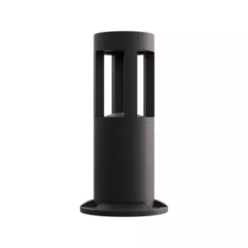Столб уличный светодиодный Apeyron 30 см теплый белый свет 700 лм цвет черный