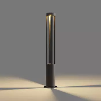 Столб уличный светодиодный Apeyron 80 см теплый белый свет 700 лм цвет черный