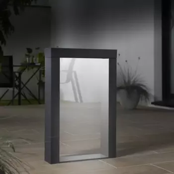 Столб уличный светодиодный Inspire Ipanema на солнечной батарее 60 см цвет серый