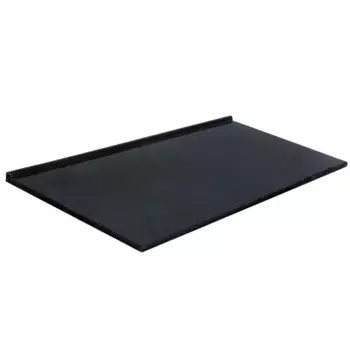 Столешница в ванную 140x47 см искусственный камень цвет черный