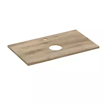 Столешница в ванную Cersanit Wood 64188 77.6x44.5 см керамогранит цвет орех