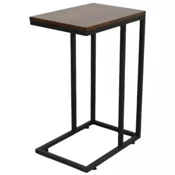 Столик журнальный приставной 45x30x65 см цвет черный дуб