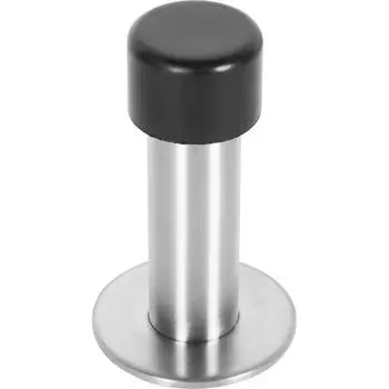 Стопор дверной Apecs DS-0009-Inox, 85 мм, цвет нержавеющая сталь