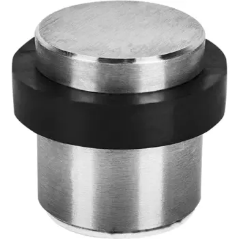 Стопор дверной Inspire ПВХ 3.6x3.2 см цвет никель 2 шт.