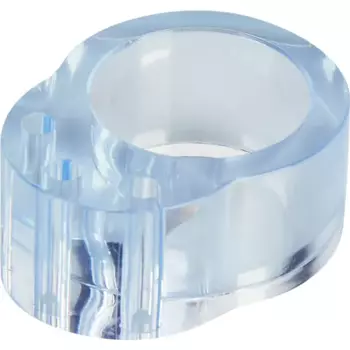 Ограничитель дверной на ручку Inspire ПВХ 3.2x2.4 см цвет серый 6 шт.