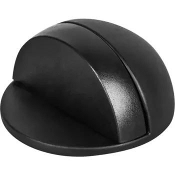 Стопор дверной Inspire ПВХ 4.7x2.5 см цвет матовый черный 2 шт.