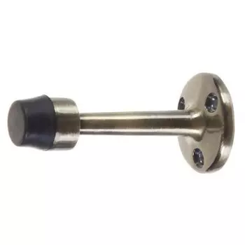 Стопор дверной, металл/резина, цвет антик бронза